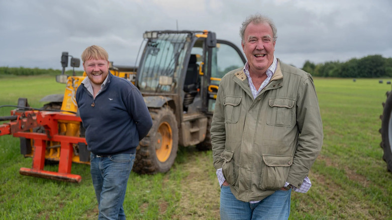 Kaleb and Jeremy laughing in Clarkson's Farm