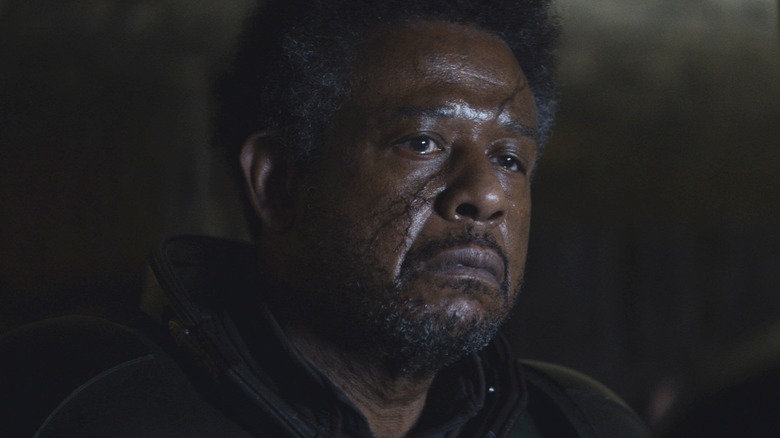 Saw Gerrera's extensive injuries are pronounced by Rhydonium inhalation in Andor