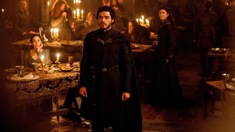 The Stark family during the Red Wedding in Game of Thrones